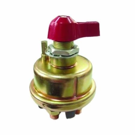 Durite double-pole battery isolator with fixed key - 125A Continuous