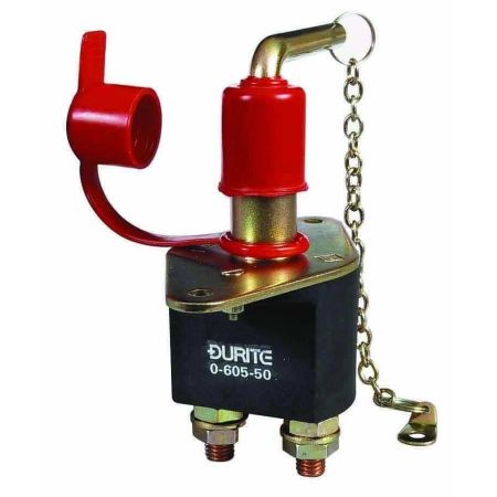 Durite's 400 Amp Battery Switch with Removable Key and Lockout Hole