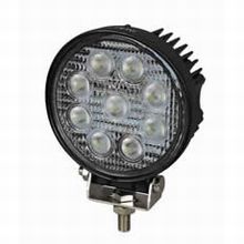 9 x 3W LED Work Lamp with 2.5m Flying Lead - Black, 12/24V, IP67   *FROM AS LOW AS £37.00 EACH!*