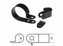 P Clips Nylon 3.2mm Cable Diameter -  Qty 50